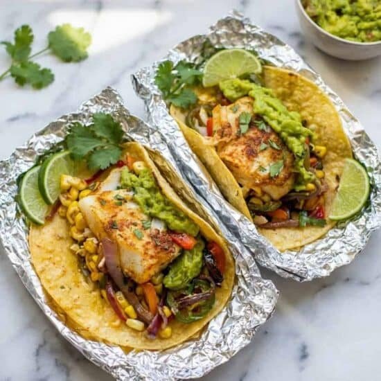 Fish Taco Foil Packets