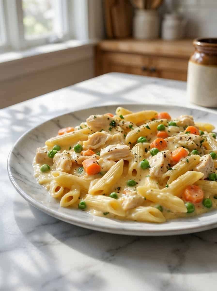 Chicken Pot Pie Pasta